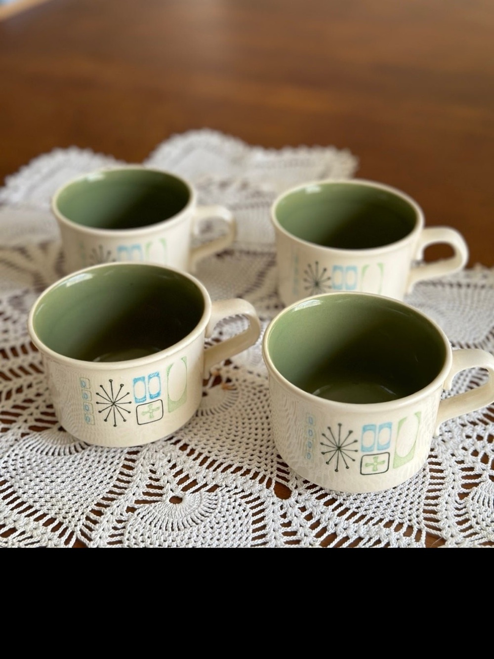 Taylor Smith Taylor Atomic Starburst MCM Cathay Mugs - Set of 4